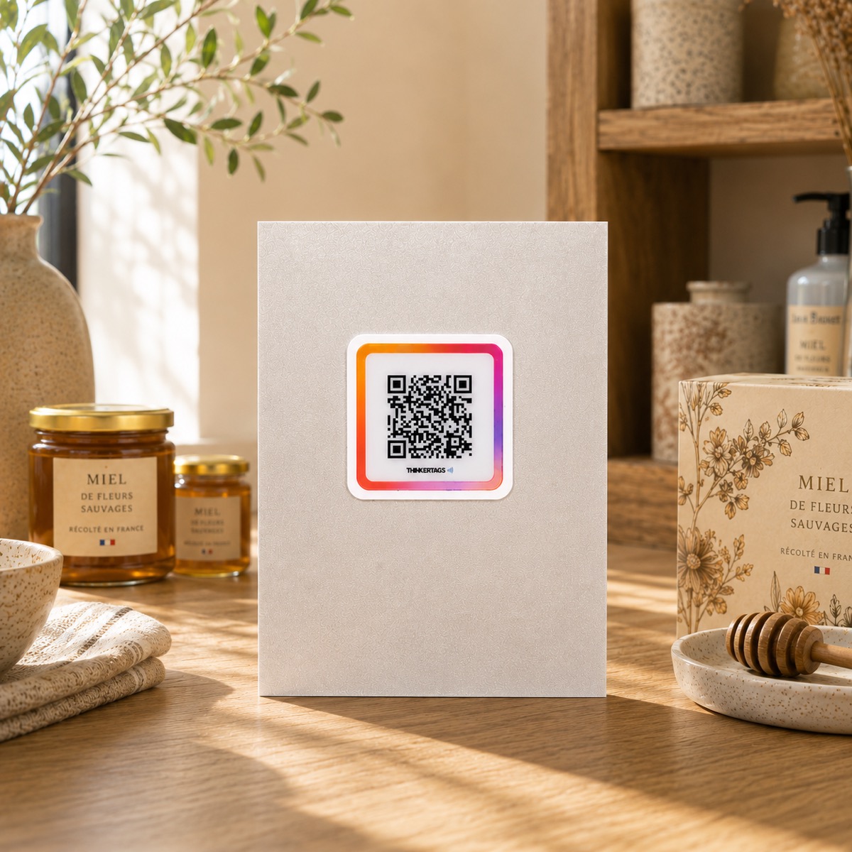 Opale de Feu — QR Code Stickers